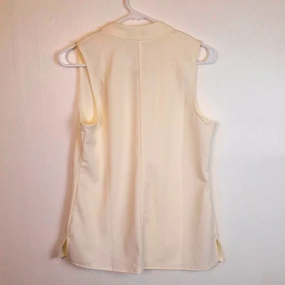 Ann Taylor Factory Ivory Sleeveless Blouse - Picture 4 of 6